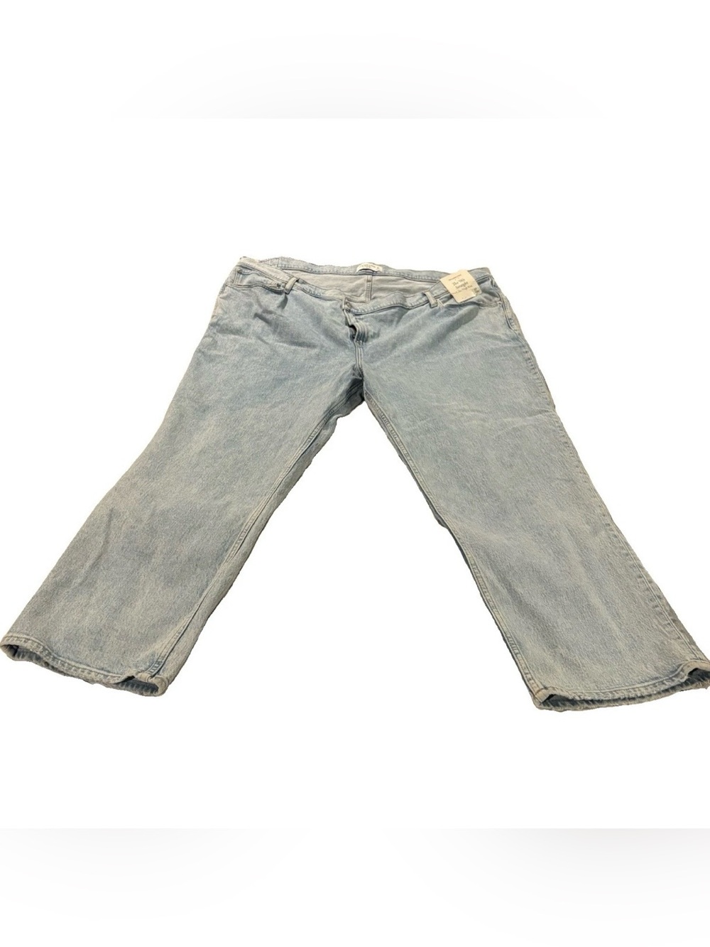 NWT Womens Abercrombie & Fitch The 90's Straight Low Rise Plus Jean size 24R